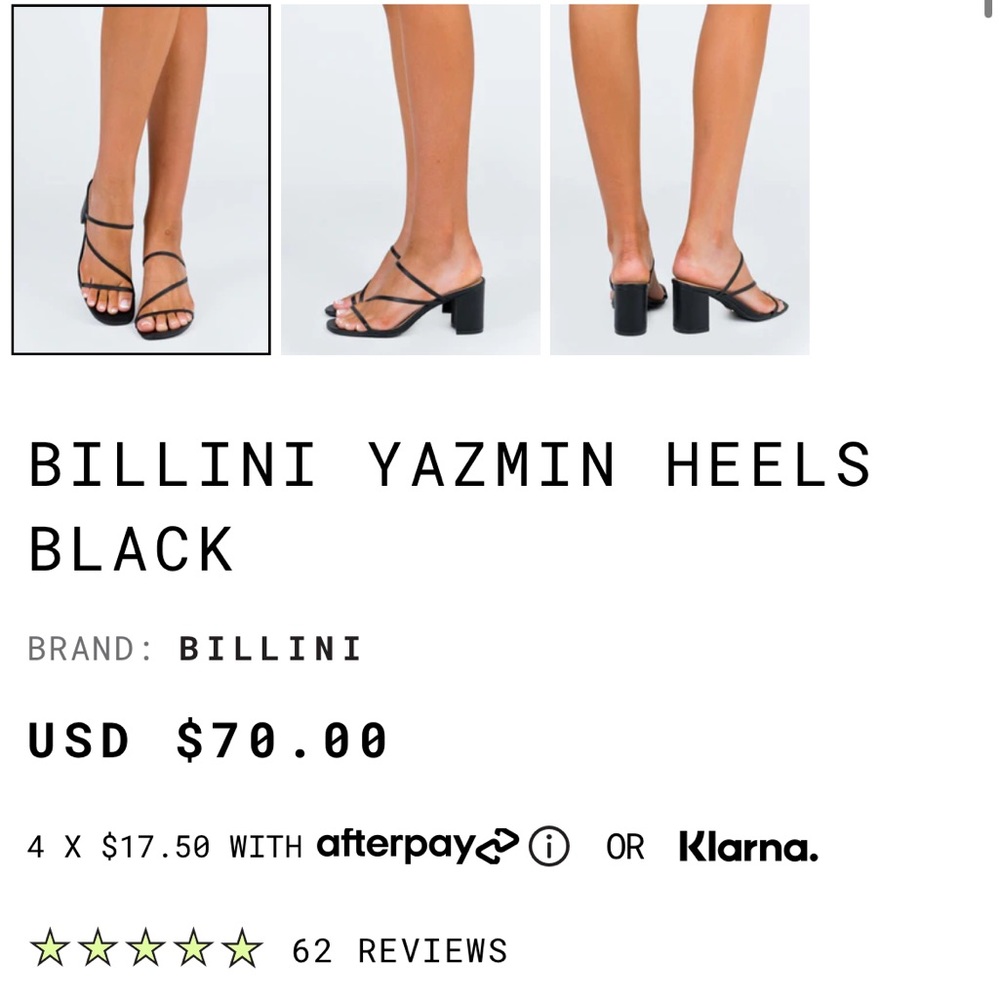 Princess Polly black strappy heels